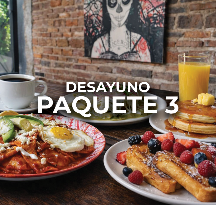 Menú Paquete Tres